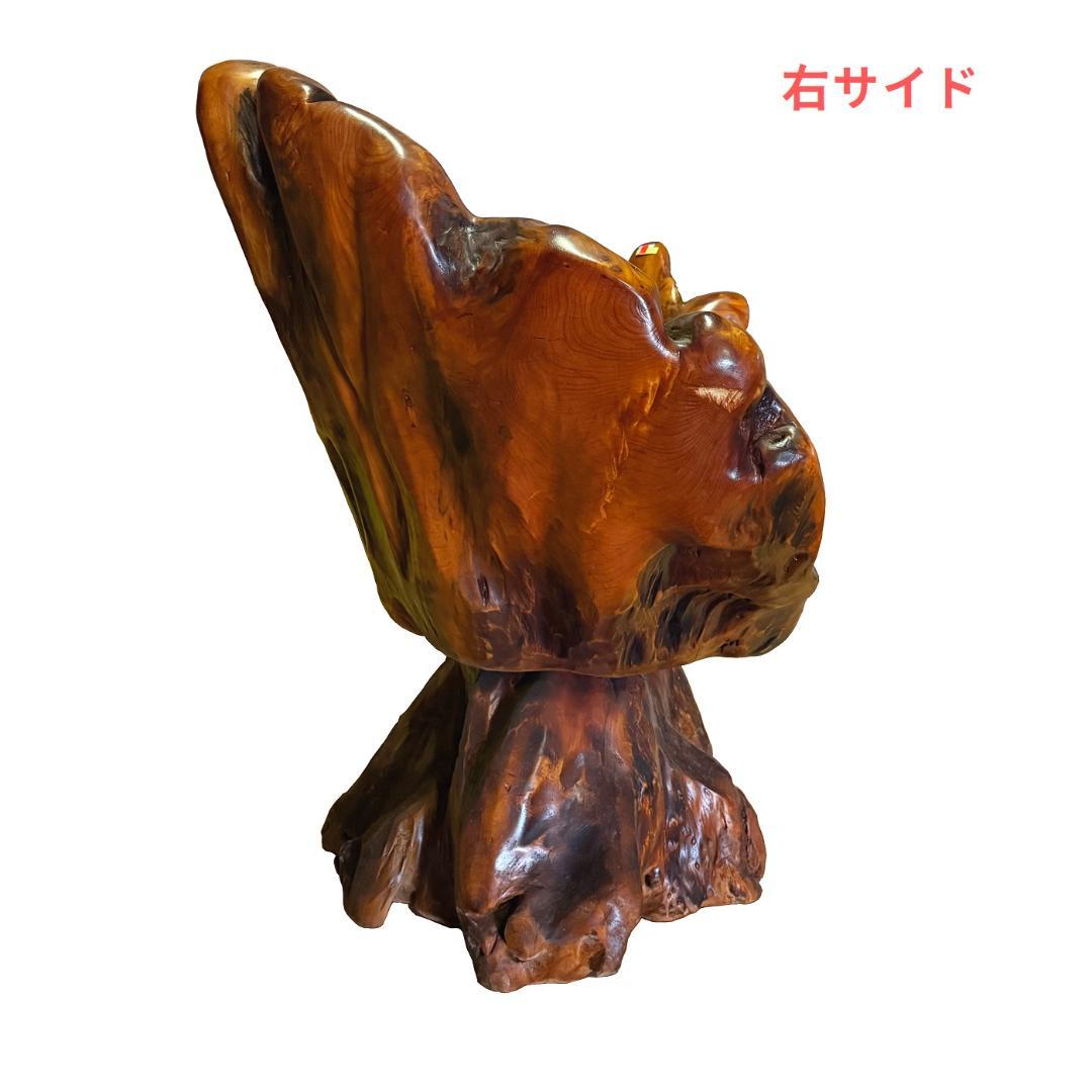 【樹齢200年・入手困難】高級木製イス・回転式チェア　アンティーク