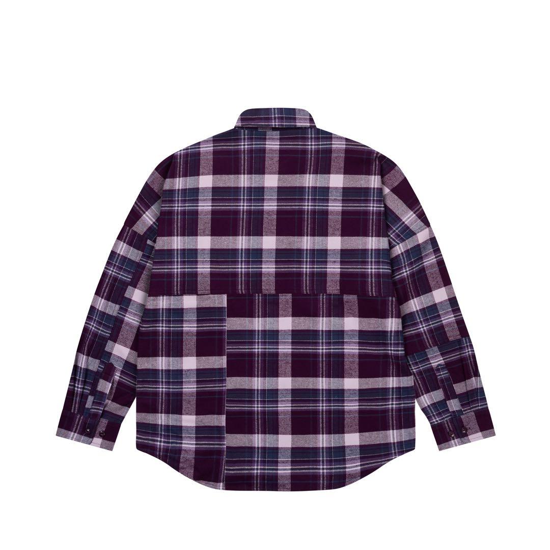 トップス PALACE LUMBER YAK PATCH OVERSHIRT PURPLE