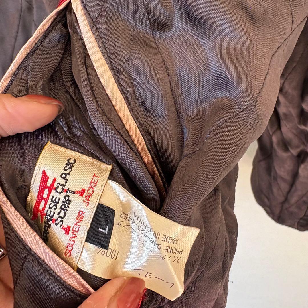 花旅楽団 リバーシブル スカジャン　鶴×芸者 SCRIPT