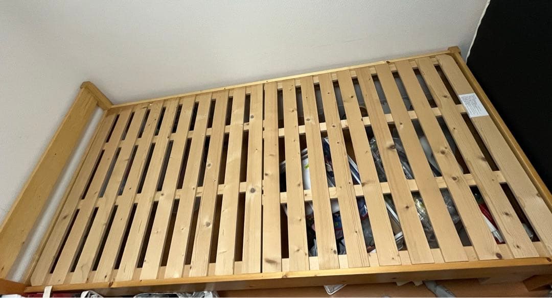 値段交渉可能❣️すのこベッド　シングル　ナチュラルカラー　ベッドフレーム
