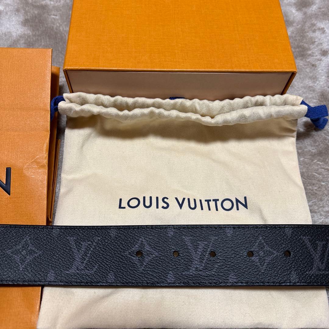 Louis Vuitton ベルト　ブラックレザー