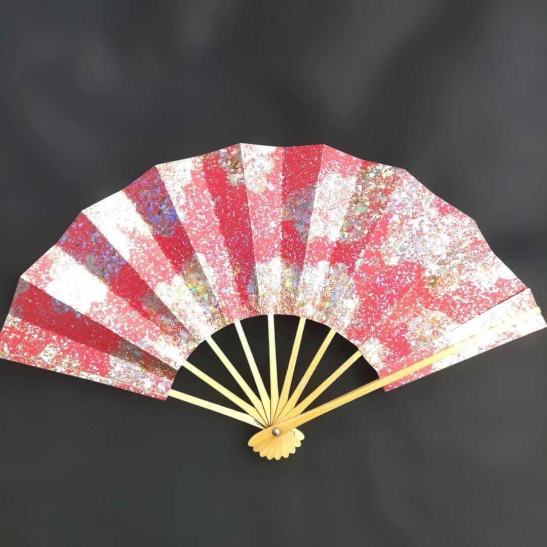 舞扇 (78) 新品未使用 美品 飾り扇子 高級箔入 約27cm プレゼント