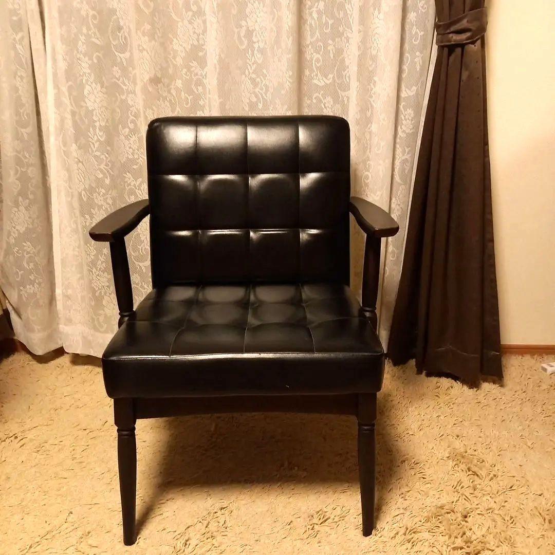 カリモク風　　ソファー　ブラック