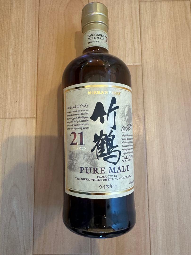 竹鶴 ピュアモルト 21年 700ml