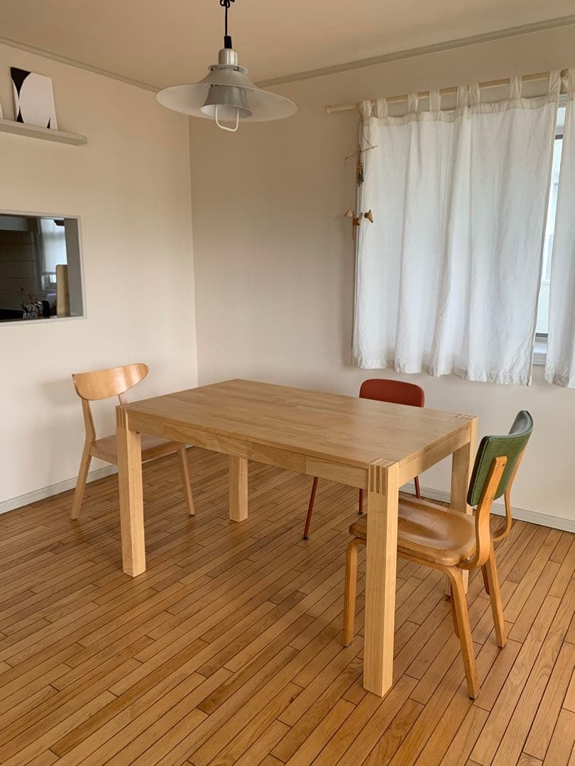 IKEA イケア 天然無垢 ダイニングテーブル 4人掛け NORDBY