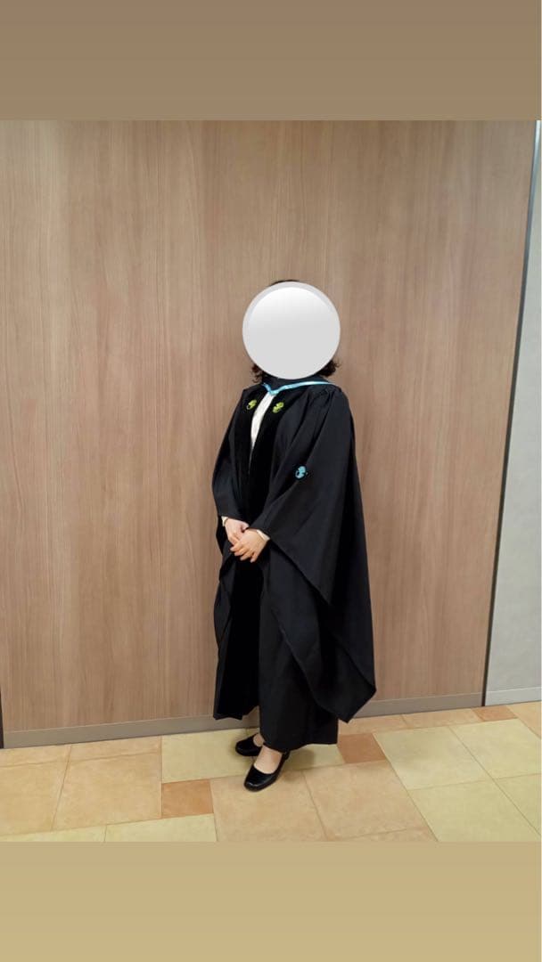 東京大学 アカデミックガウン一式 学士 Sサイズ（教育学部ワッペン付）