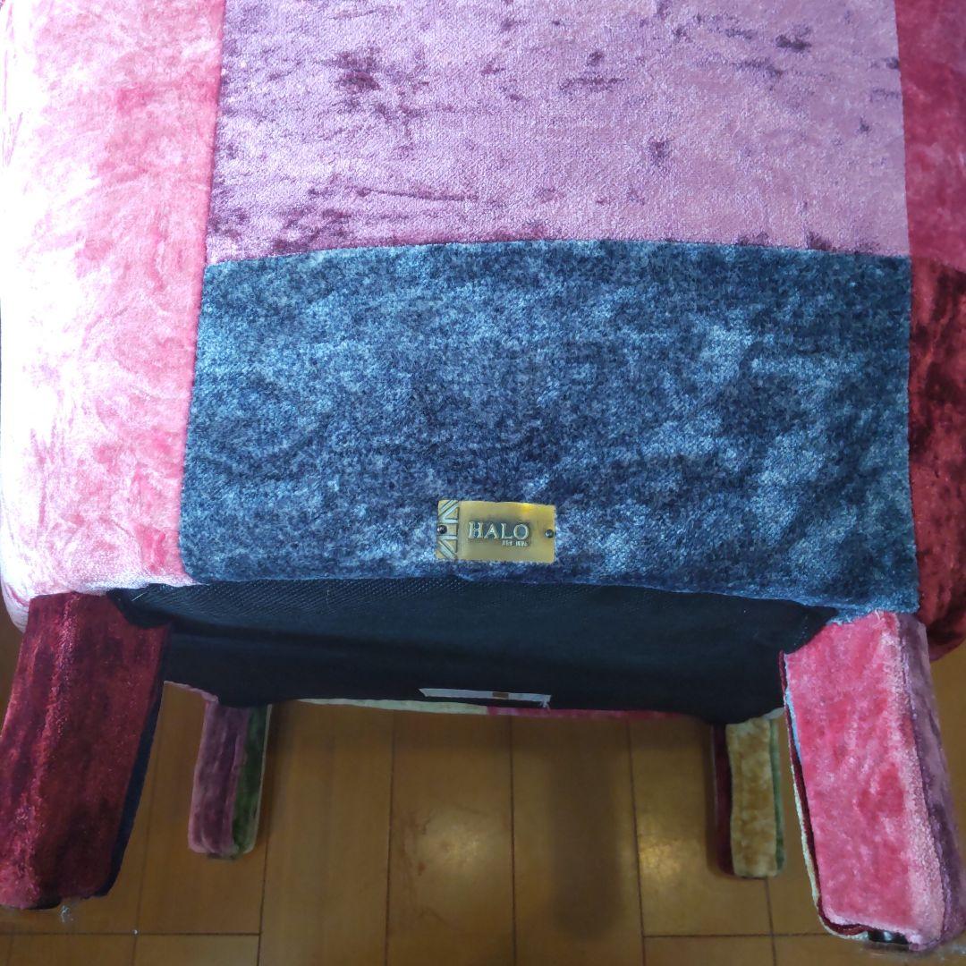 美品 halo ソファー1人がけ カラフルパッチワーク