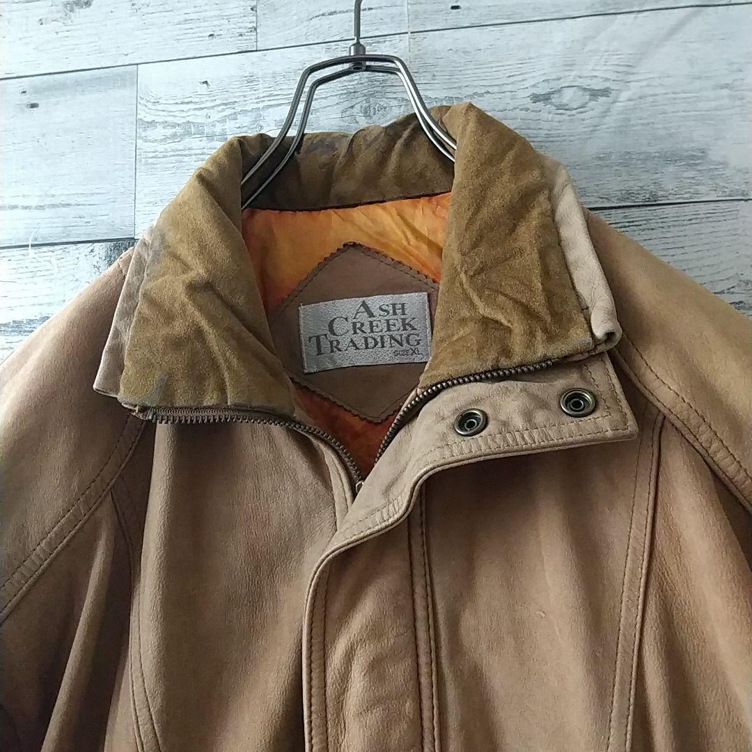 2点おまとめ☆リアルレザー 本革 裏ペイズリー 中綿 短丈 レザージャケットXL