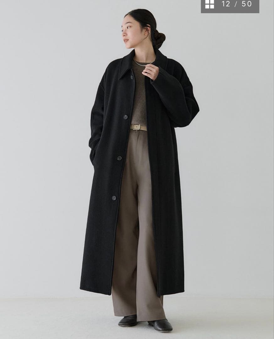 crewre リバーロングステンカラーコート