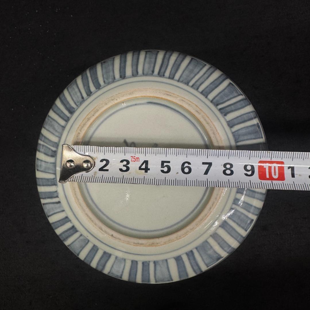 希少 五代 佐藤走波作 染錦草花文　水指　在銘　時代物　共箱 有田焼