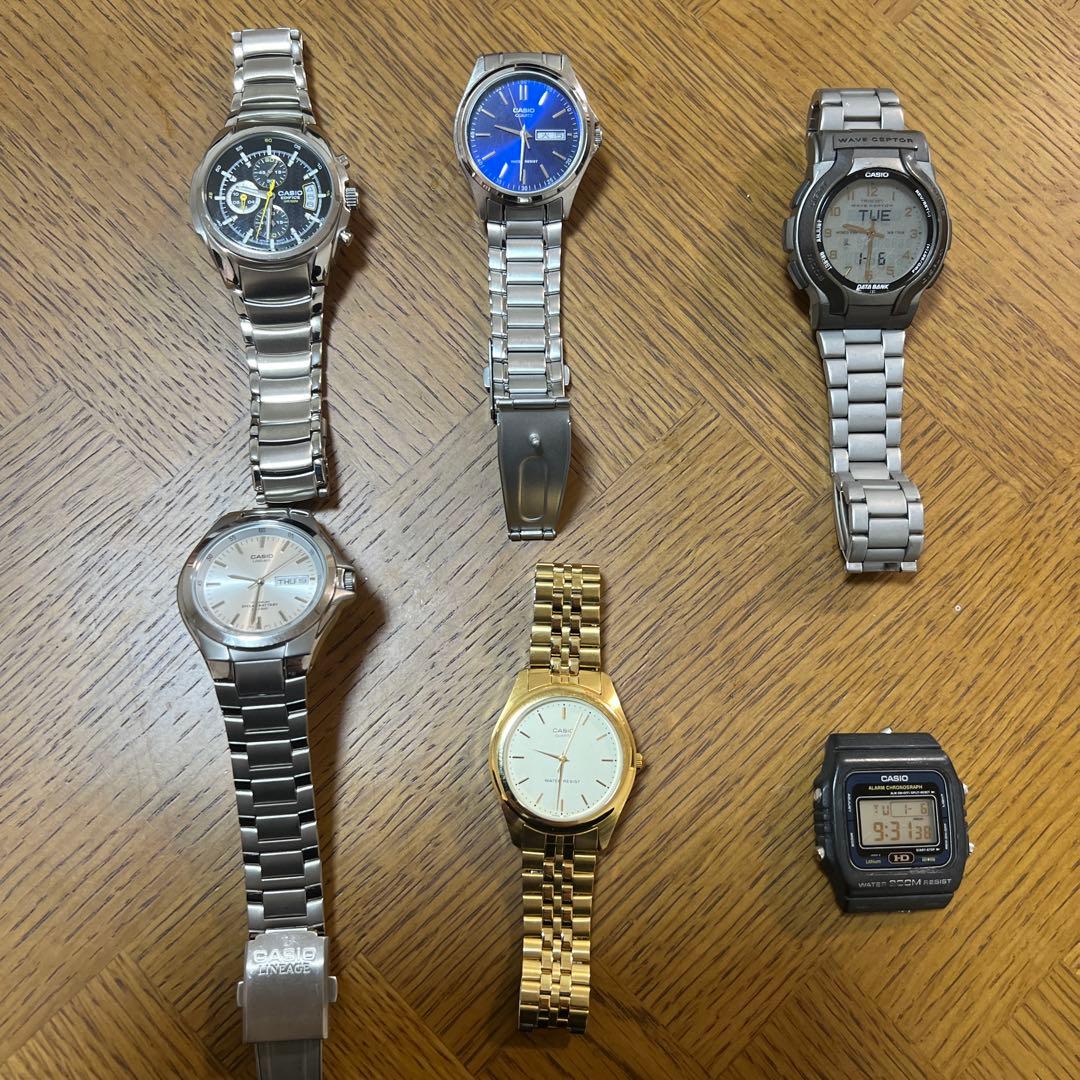 g*3様 CASIO 腕時計　6点　セットまとめ　動作品　2025年12月電池交