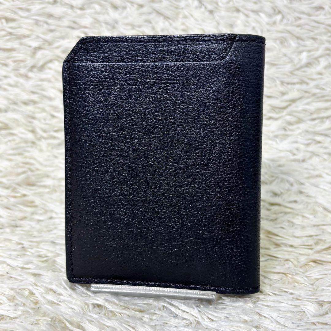 【極美品】ラルコバレーノ スマートカードウォレット ブラック 黒 二つ折り財布