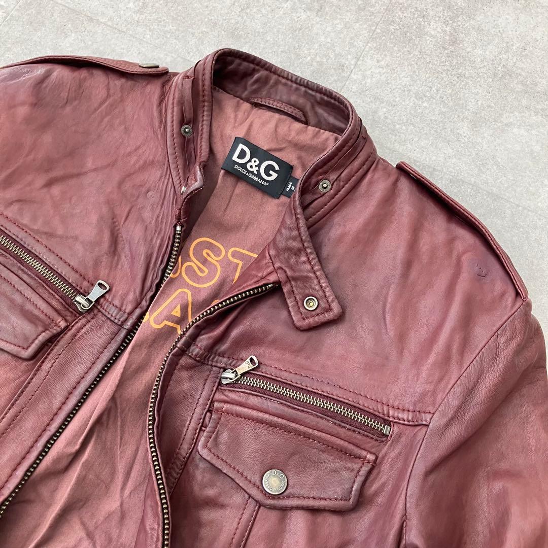 archive D&G ドルガバ レザー ジャケット/ブルゾン/size46