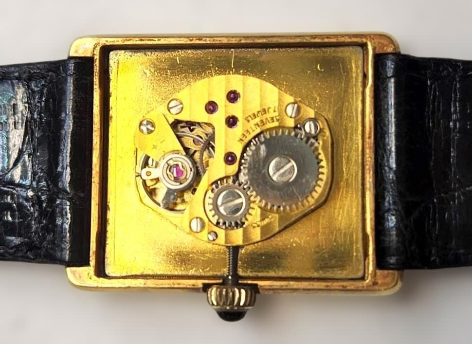 ウォルサム ゴールド マキシム 18K 手巻き 時計 クロコベルト【稼働品】