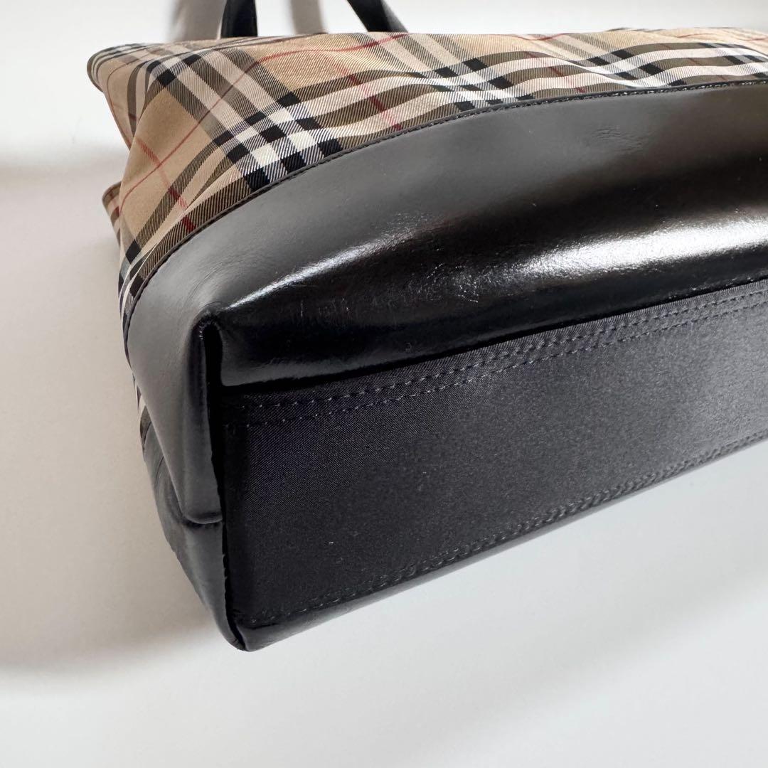 未使用級　大容量　A4可　BURBERRYS ノバチェック　トートバッグ ハンド