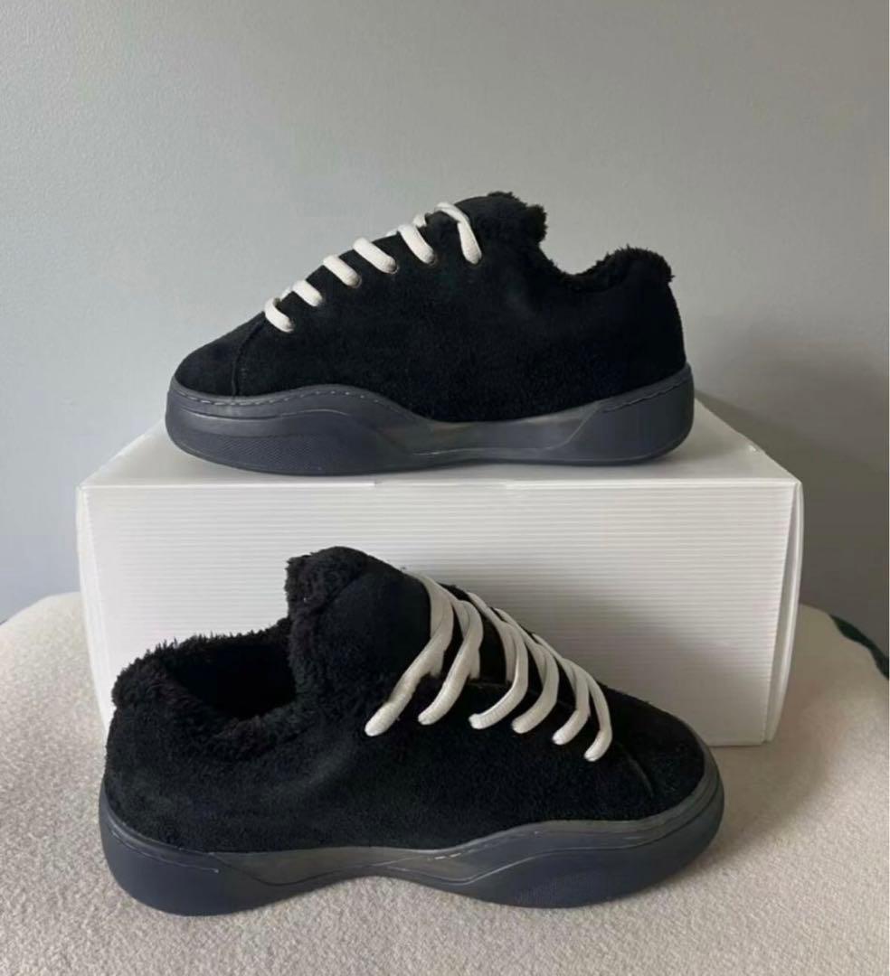 ERL vamps ブラック スエード スニーカー*27cm