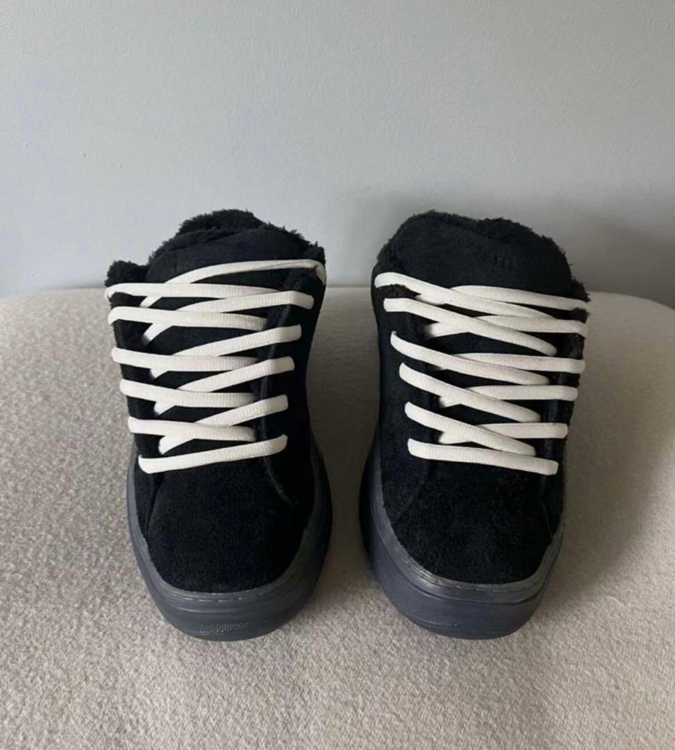 ERL vamps ブラック スエード スニーカー*27cm