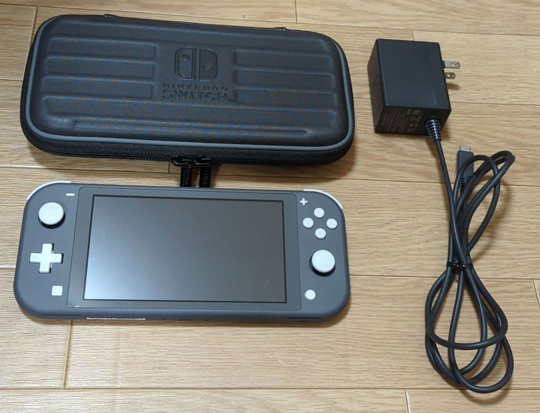 Nintendo Switch Lite グレー 充電器収納ケース付　2020