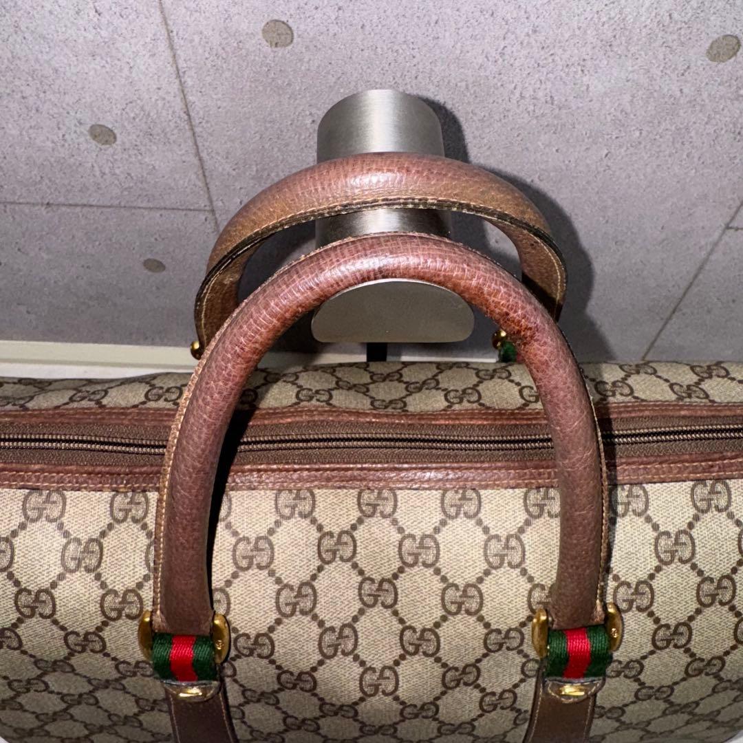 GUCCI オールドグッチ ミニボストンバッグ シェリーライン GGスプリーム