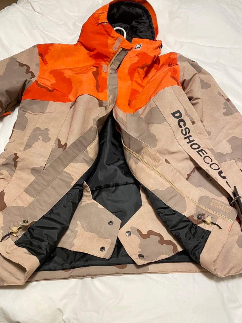 DC スノーボードジャケット オレンジ迷彩