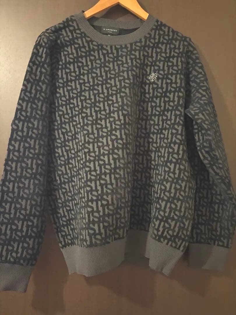 St Andrews グレー　ニット LL