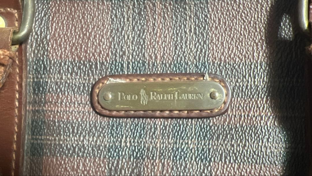 じ*ん様 ラルフローレン ビンテージ チェック柄 ボストンバッグ