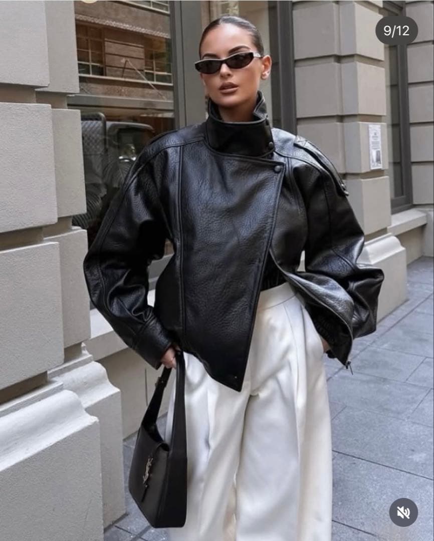 【希少完売モデル】ZARA フェイクレザージャケット