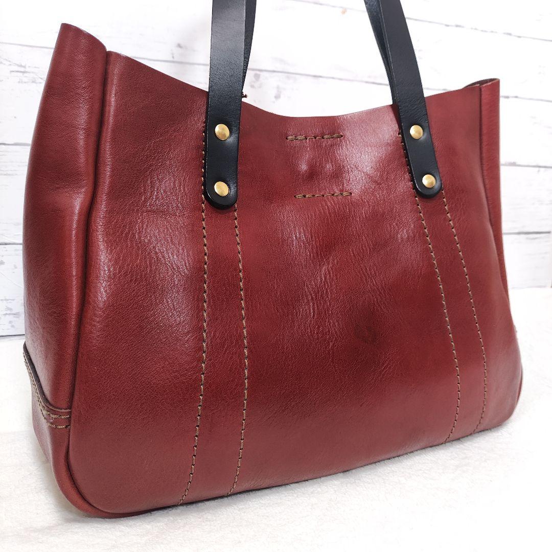 ⭐️HERZ⭐️ ヘルツ ウーマントート 本革 手作り ブラウン ビジネス A4