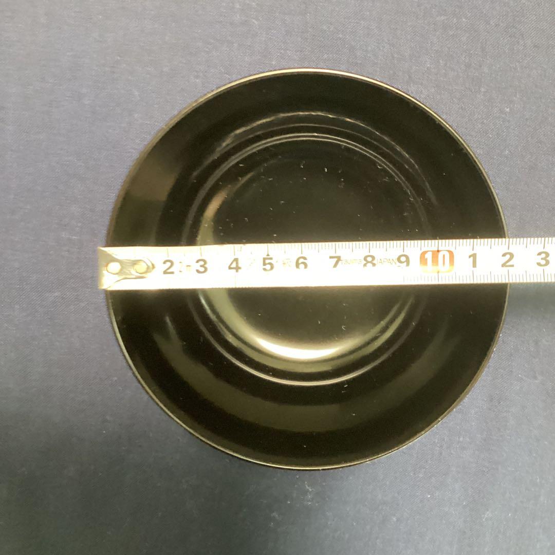 魯山人写本金箔銀箔日月椀　　9客　　　木乾製　新品未使用