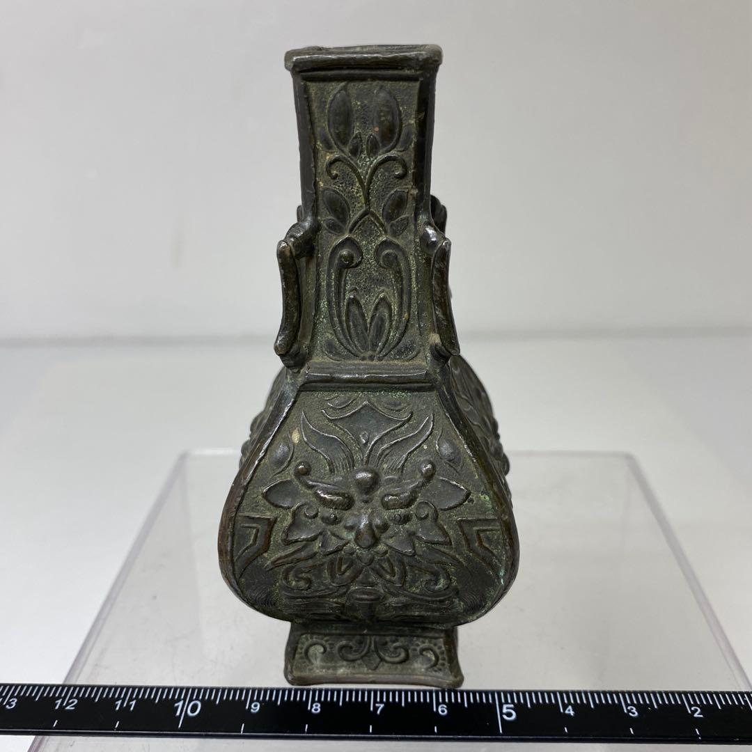 専用　慶山堂　銅製　花瓶　147g タルカニ　東さ7-1124②