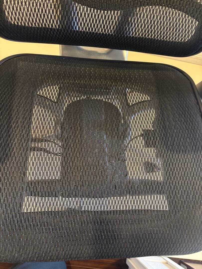 美品　エルゴヒューマン プロ ブラック ハイタイプ エラストメリックメッシュ