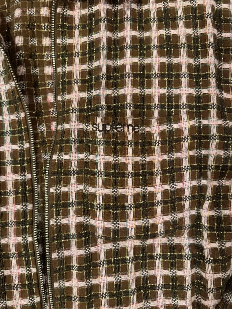 トップス supreme llic Plaid Zip Up Shirt