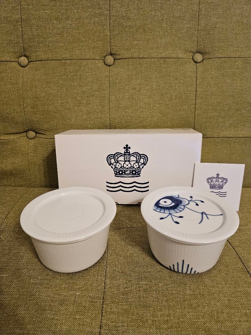 ロイヤルコペンハーゲン ブルーフルーテッド メガ 蓋付 オーブンウェアS