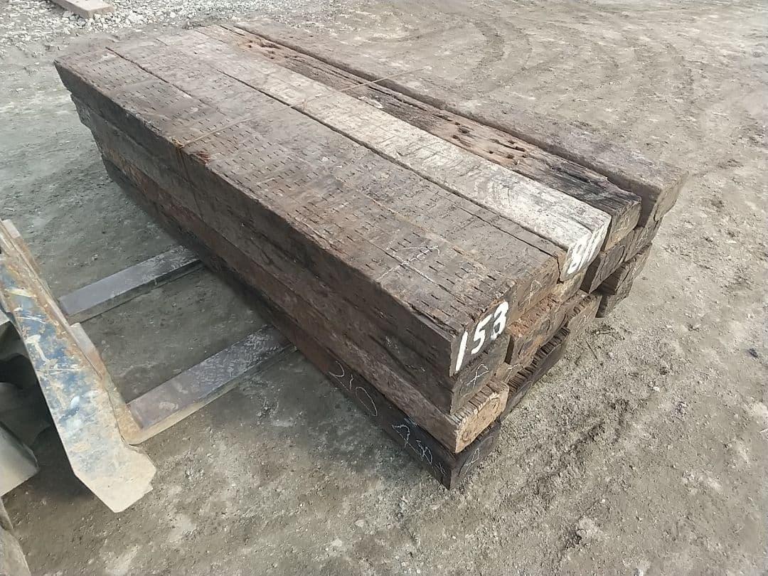 10本組 枕木 4級品 長さ約210cm 送料別 ガーデニング 花壇 庭づくり