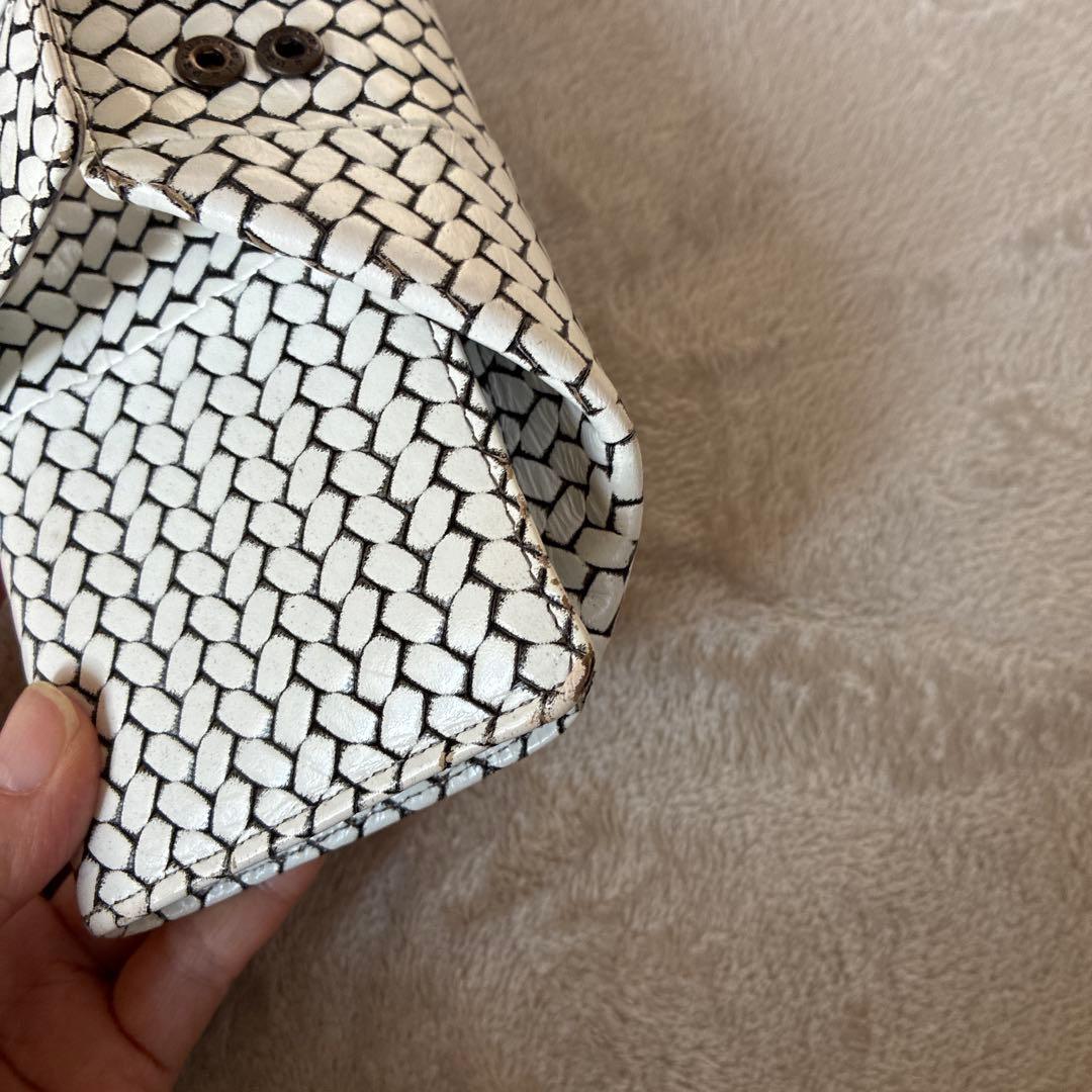 HIROKO HAYASHI ホワイト　オッティカ　折り財布