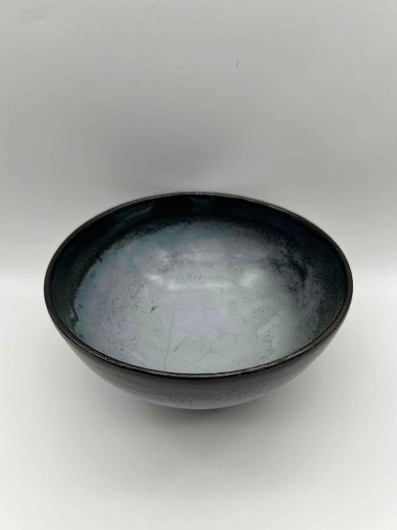 田中　宋時代黑釉窯変釉茶碗 黑釉建窯茶盞天目茶碗旧家蔵出し唐物(A-63)