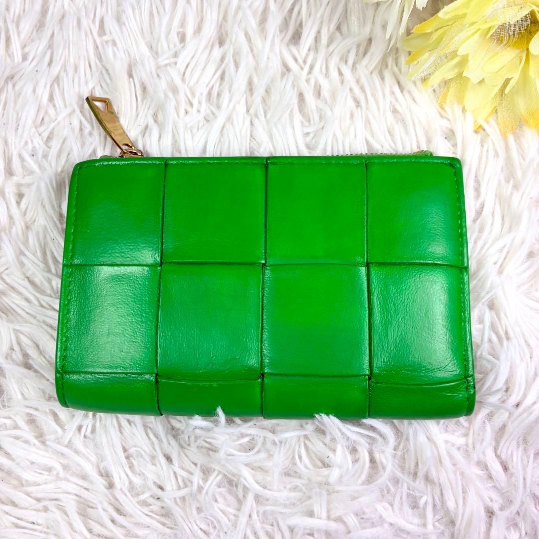 【ボッテガ ✨】カセット マキシイントレチャート コンパクトウォレット 折り財布