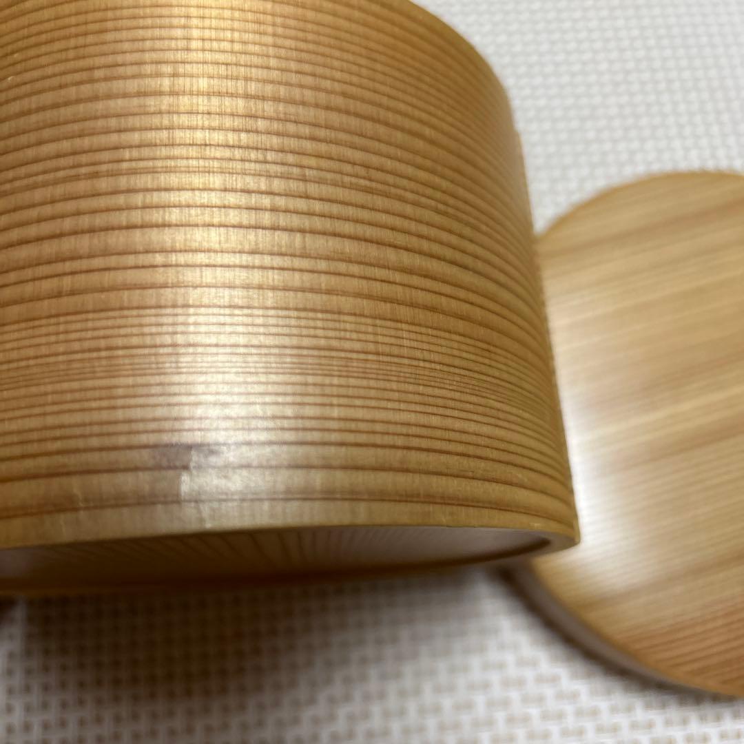 老舗栗久　丸二段弁当　大館曲げわっぱ　弁当箱