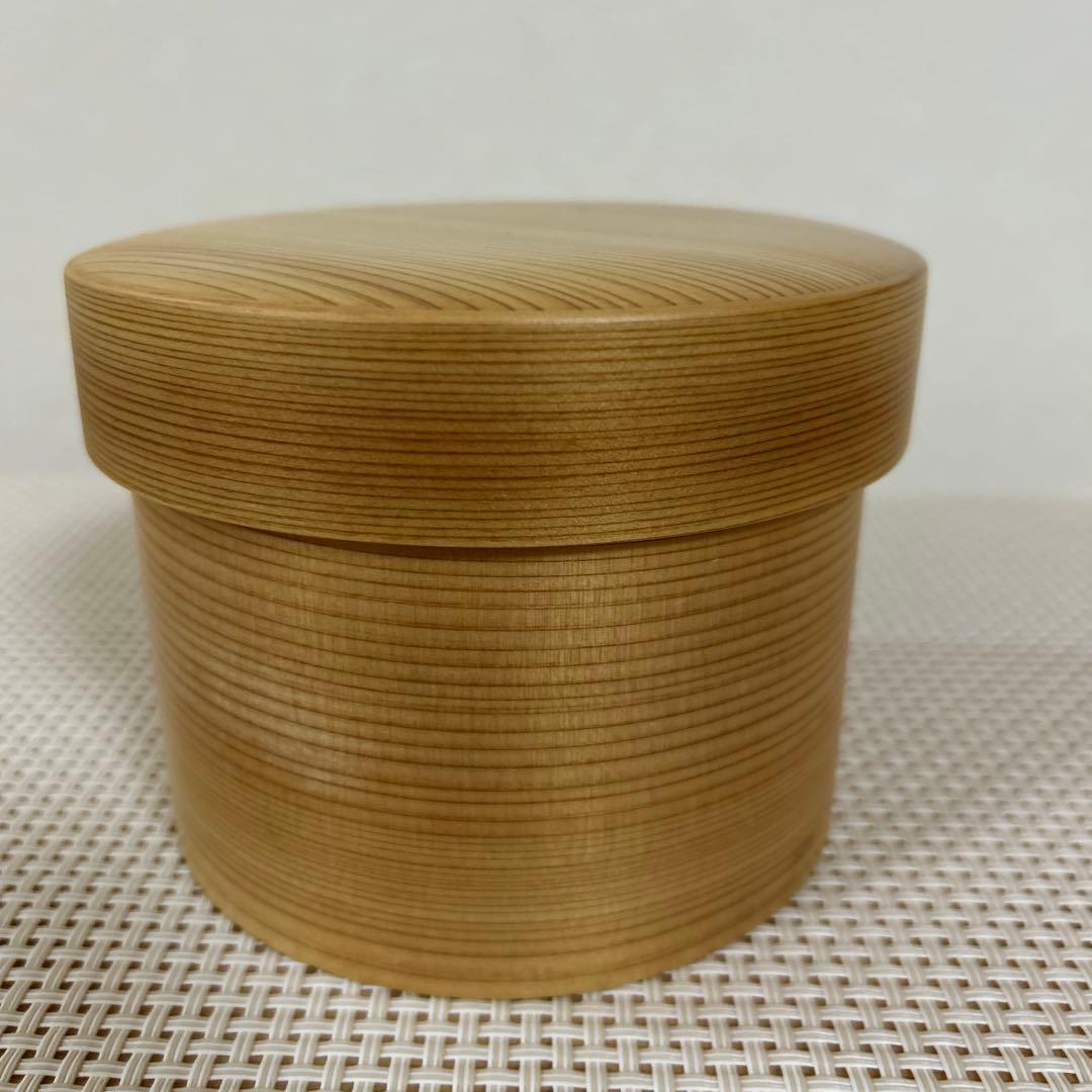 老舗栗久　丸二段弁当　大館曲げわっぱ　弁当箱