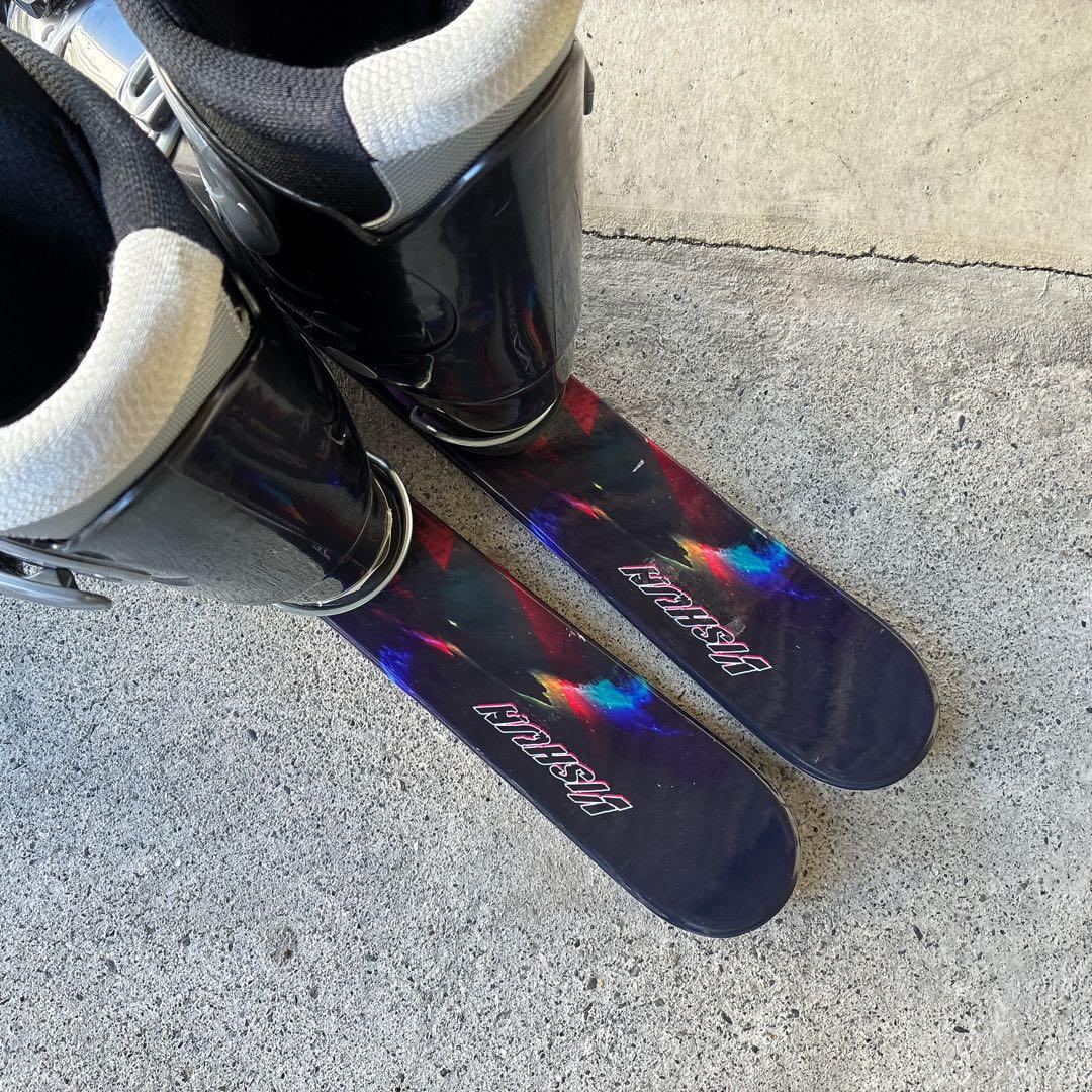 良品 KAZAMA VISHUN スキー板 ブーツ ショートスキー