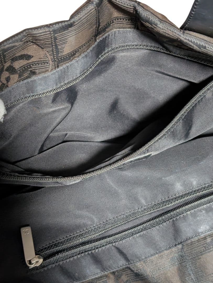 シャネル CHANEL ニュートラベル ナイロン トートバッグ ココマーク総柄