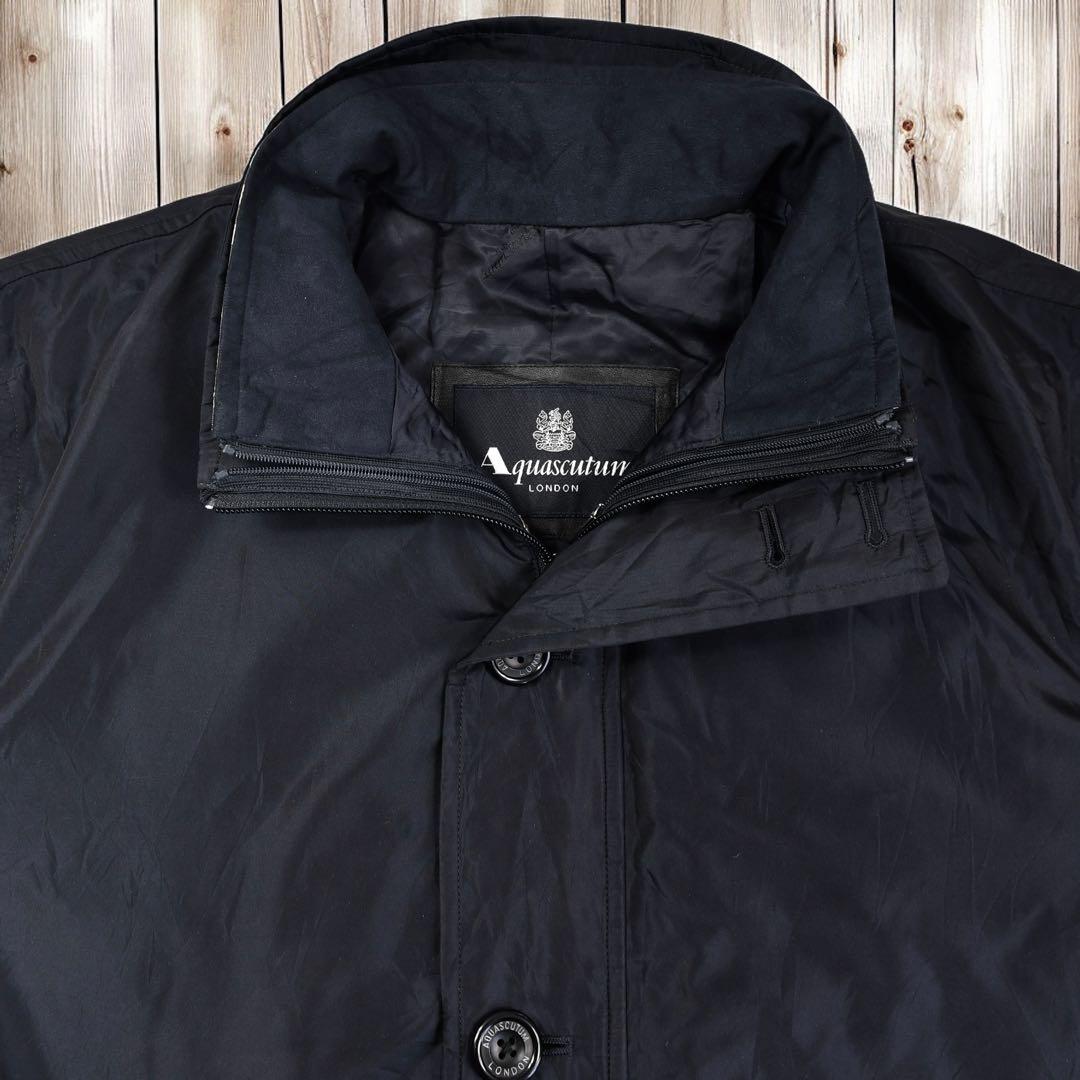 12M474◯ Aquascutum ダウンライナー付き ロングコート アウター