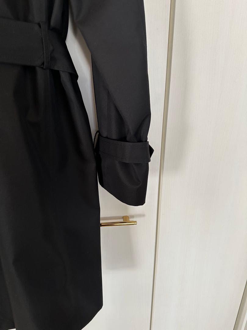 美品　コーチ　メンズ　トレンチコート　ブラック Ｍ(日本サイズＬ位)