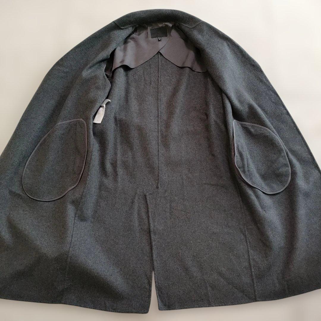 ICB ウール カシミヤ混 リバー ベルテッドコート S グレー