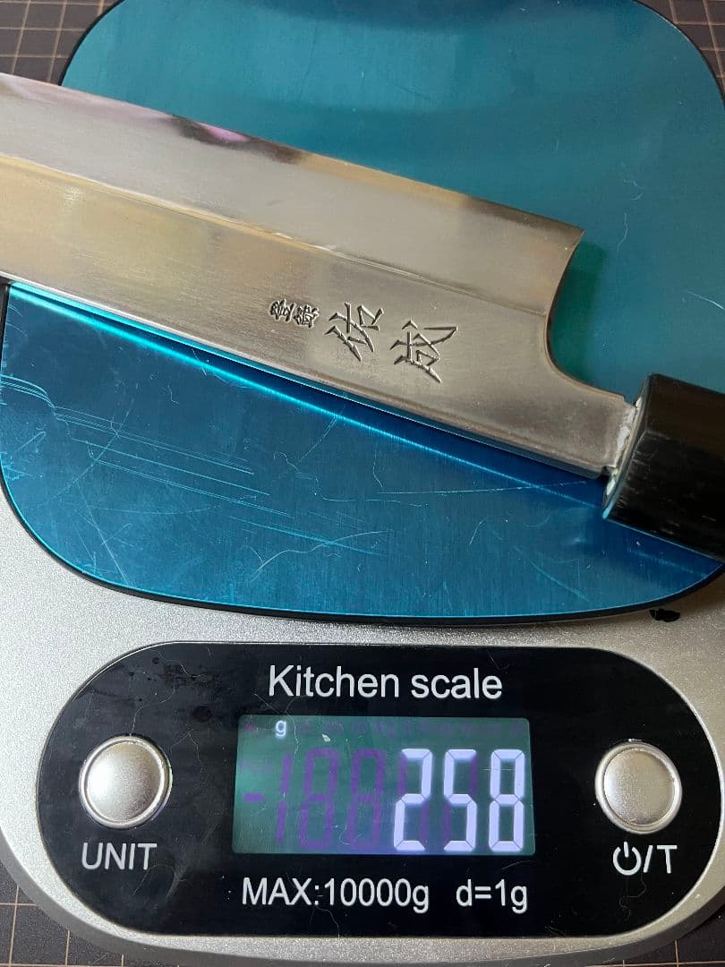 佑成 むきもの 薄刃包丁 水牛柄 白鋼ニ 刃渡り21cm 祐成 包丁 美品