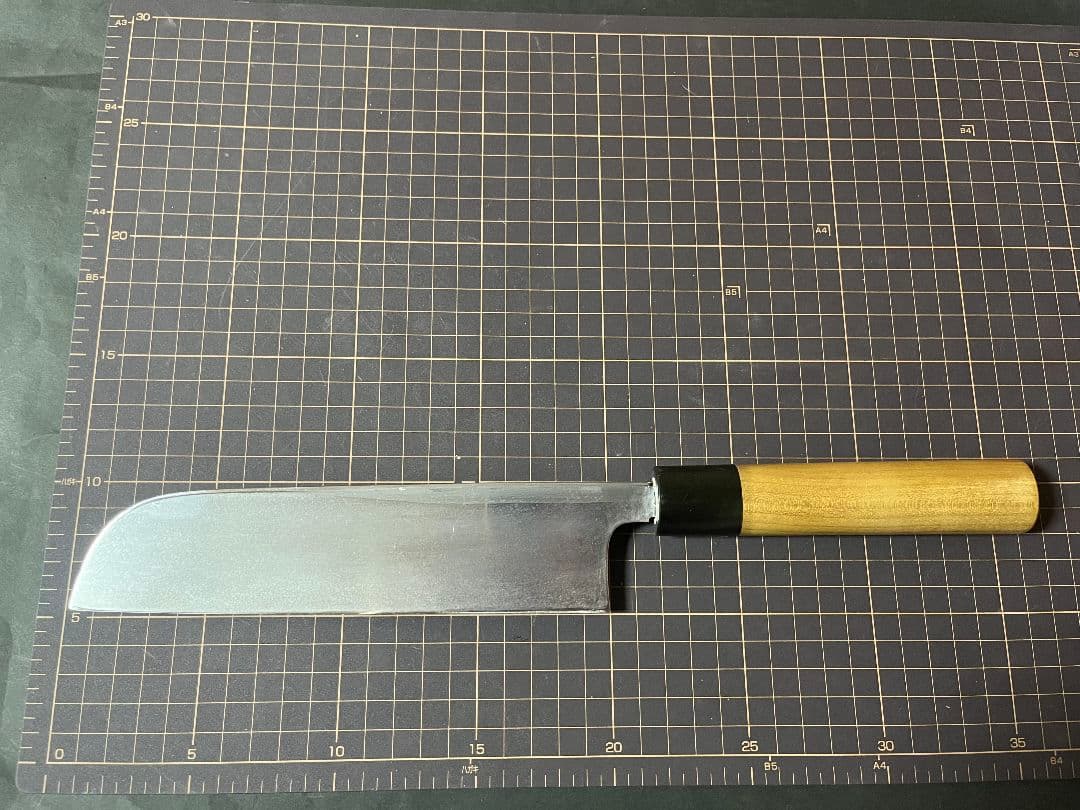 佑成 むきもの 薄刃包丁 水牛柄 白鋼ニ 刃渡り21cm 祐成 包丁 美品