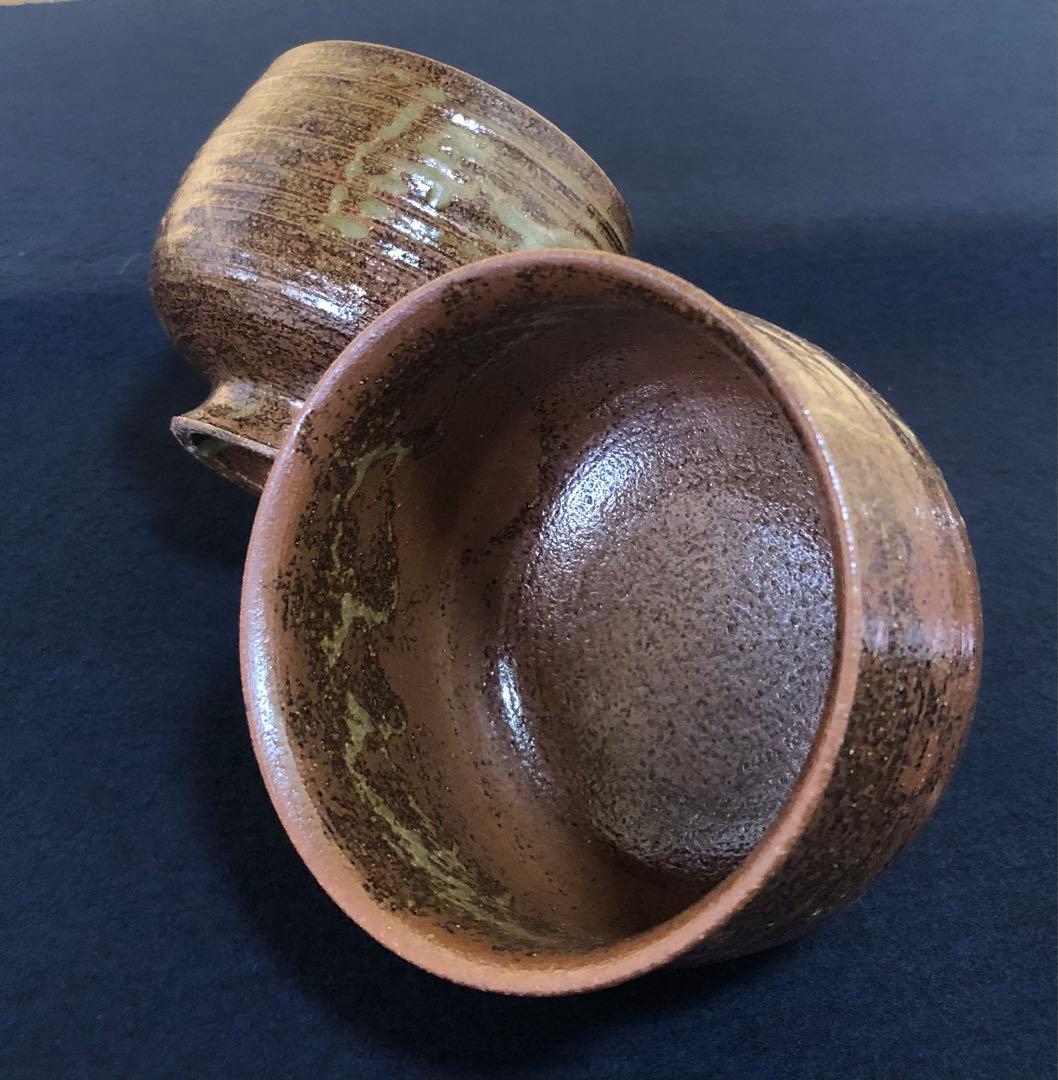 《R》伊羅保茶碗 萬古 延寿窯 二代 佐藤延寿 栞 共箱 260105か4