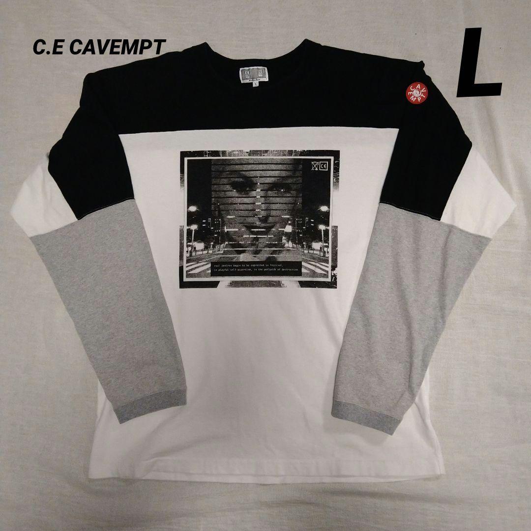 C.E CAVEMPT ロンT シーイー　日本製　Lサイズ