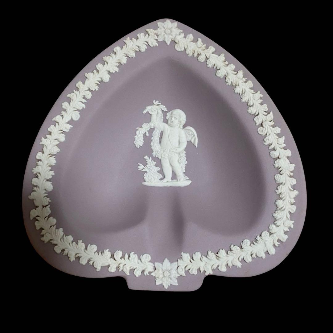 ★ウェッジウッド パープル ジャスパー トランプ形プレート皿 希少 レア