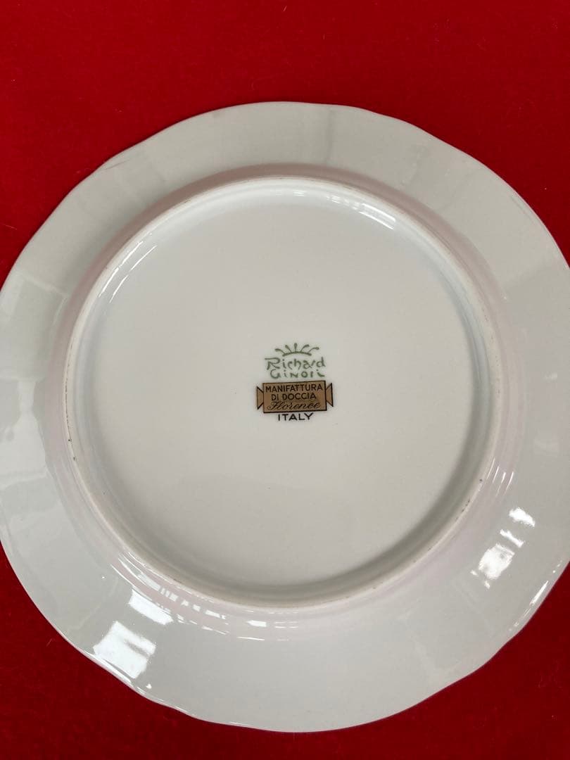 【美品】リチャードジノリ イタリアンフルーツ 19cm プレートセット　ケーキ皿